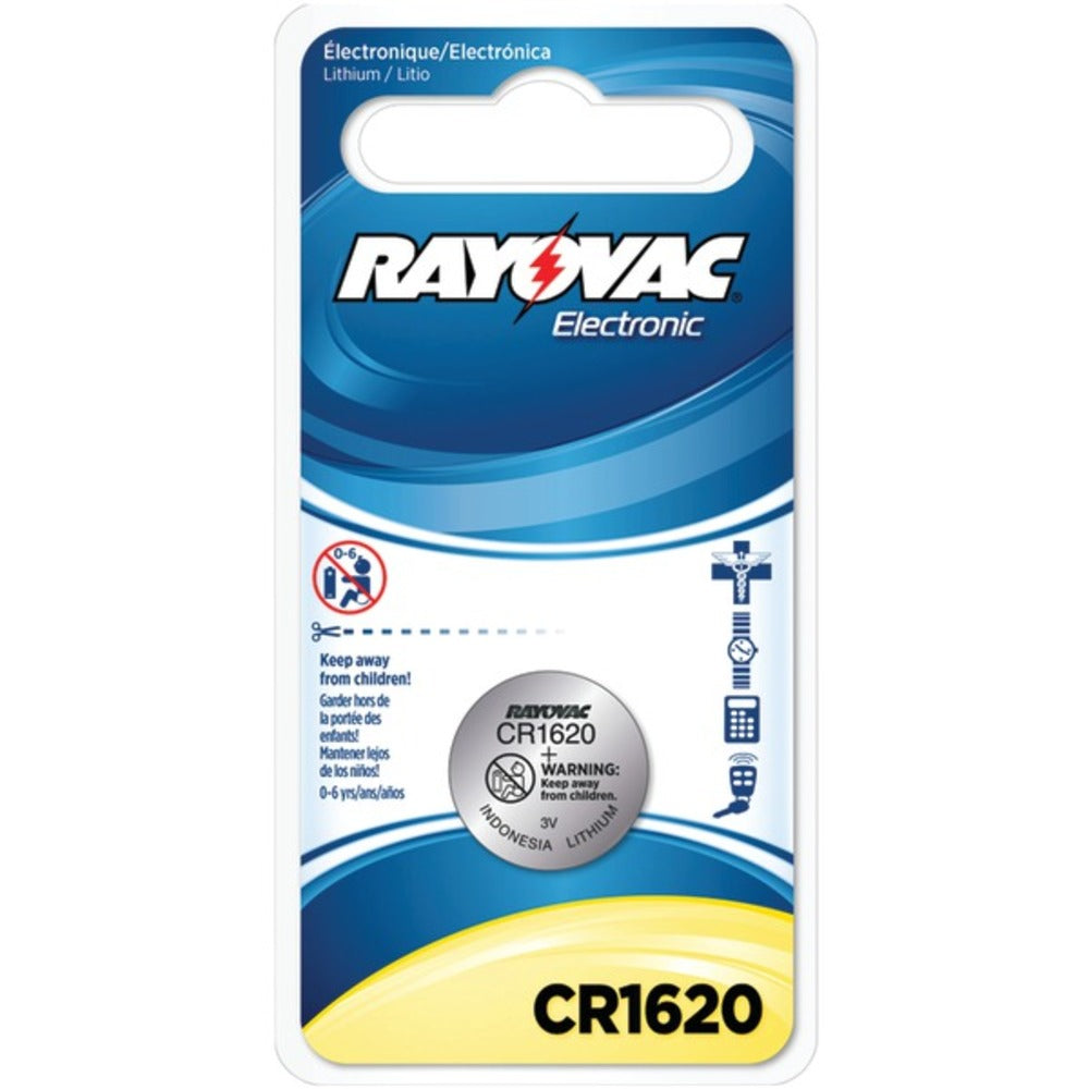 RAYOVAC(R) KECR1620-1C 3-Volt Lithium Keyless Entry Battery (1 pk; CR1