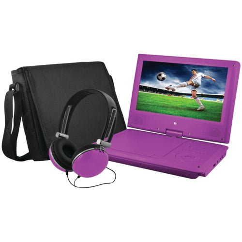 Ematic(R) EPD909PR 9 Portable DVD Player Bundles (Purple)
