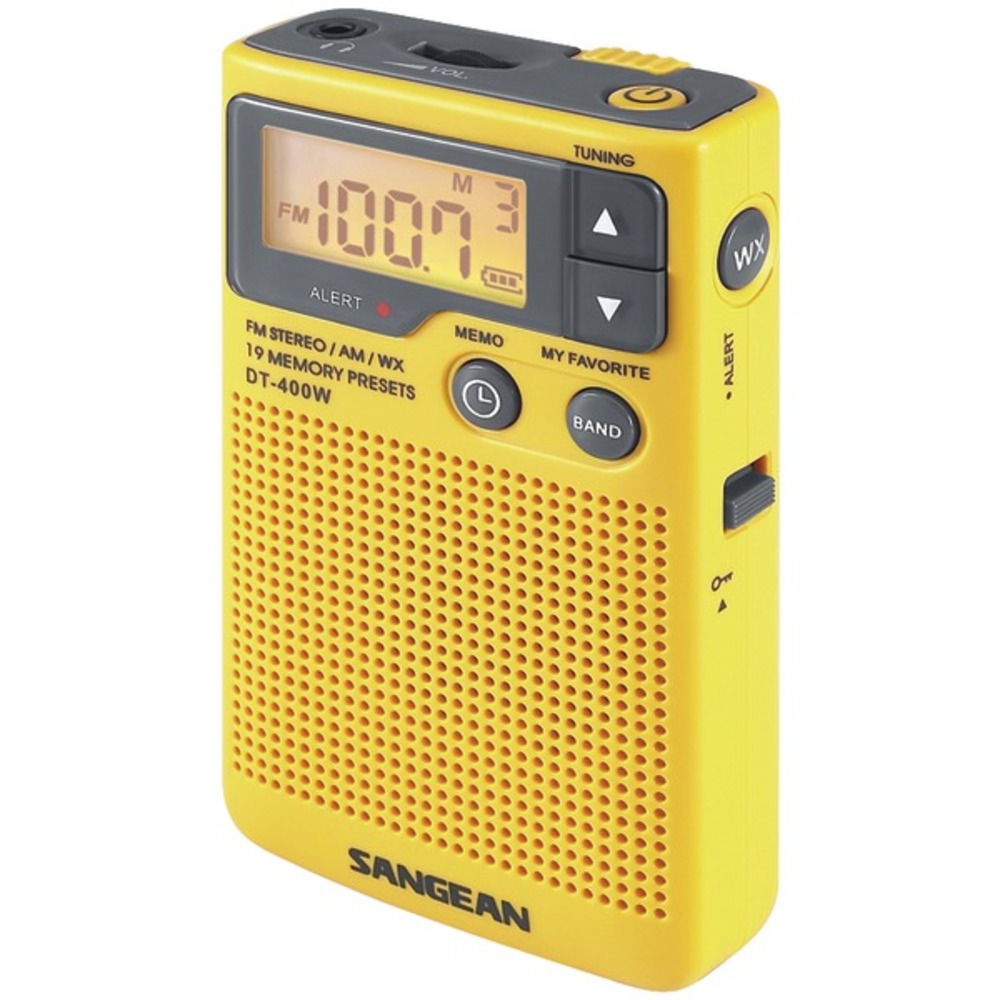 Sangean DT-400W Digital AM/FM Pocket Radio with Weather Alert