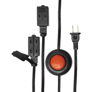 Axis(TM) 45512 2-Prong 3-Outlet Indoor Extension Cord with Foot Switch