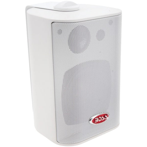 BOSS Audio Systems MR4.3W 4 200-Watt Indoor/Outdoor 3-Way Speakers (Wh