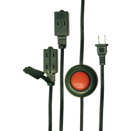 Axis(TM) 45513 2-Prong 3-Outlet Indoor Extension Cord with Foot Switch