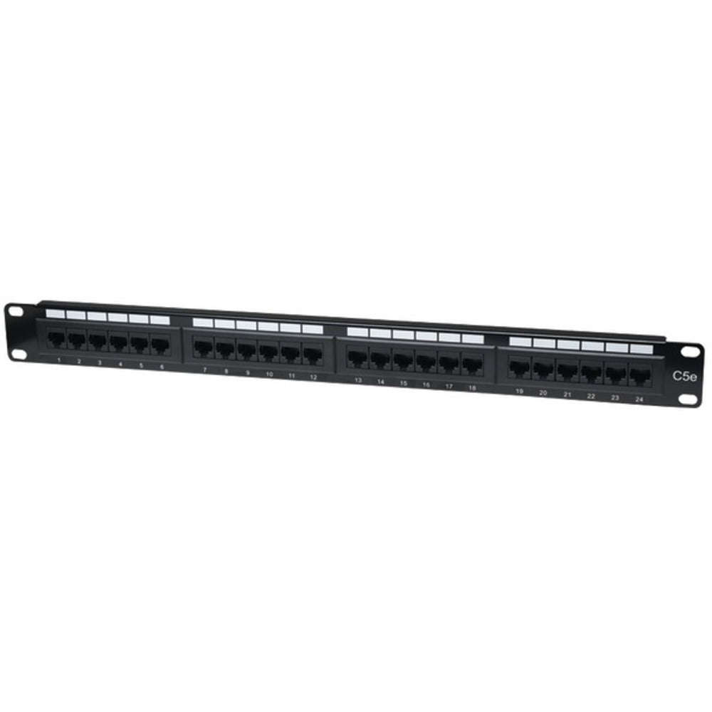 Intellinet Network Solutions(R) 513555 CAT-5E UTP Patch Panel, 24 Port