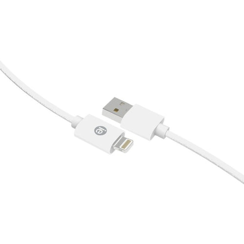 iEssentials IEN-BC10L-WT Charge & Sync Braided Lightning to USB Cable,