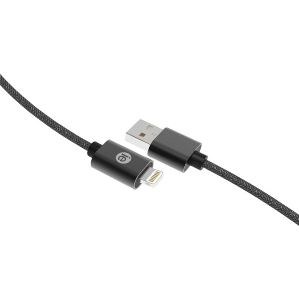iEssentials IEN-BC6L-BK Charge & Sync Braided Lightning to USB Cable,