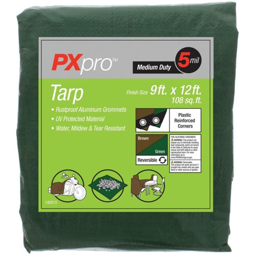 World and Main(R) PXPMDT912 Medium-Duty Tarp (9ft x 12ft)