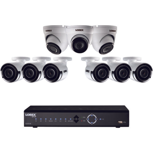 Lorex(R) LNK7163C6D34B 16-Channel 4K 3TB NVR with 9 2K PoE Cameras