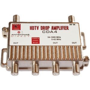 Antennas Direct CDA4 Output TV/CATV Distribution Amp (4 Way)