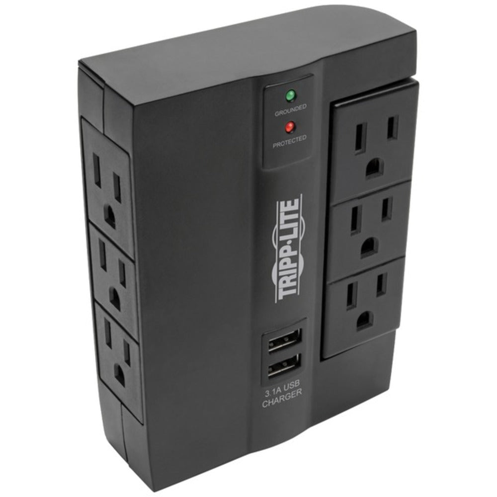 Tripp Lite SWIVEL6USB Protect It! 6-Outlet Surge Protector with 3 Rota