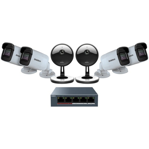 Uniden UC4402 1080p Indoor/Outdoor Security Cloud System with 5-Port P