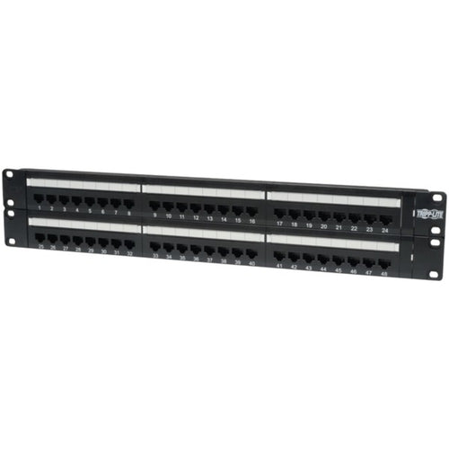 Tripp Lite N252-048 48-Port 2U Rack-Mount CAT-6/CAT-5 110 Patch Panel