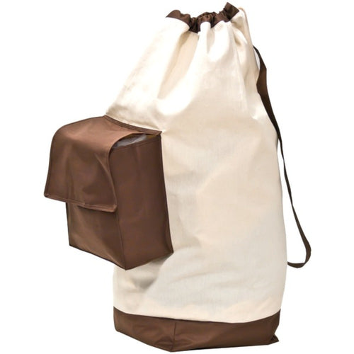 neatfreak 0565501EJ Canvas Laundry Duffel Bag with Pocket and Shoulder