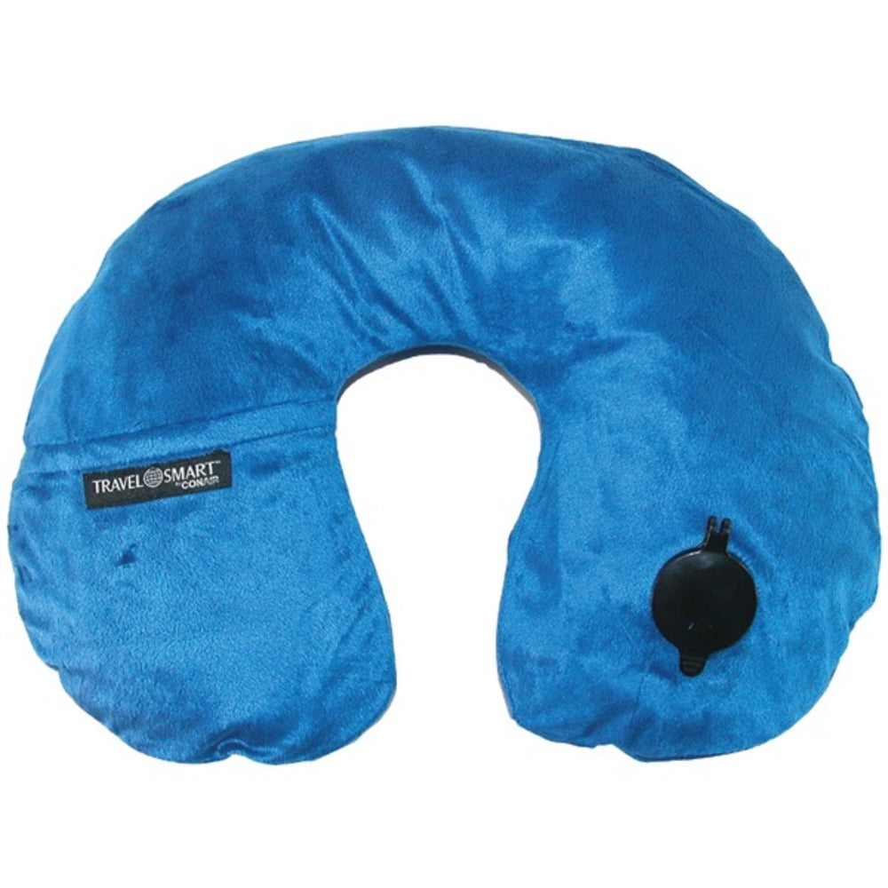 Travel Smart(R) TS44NVY EZ Inflate Fleece Neck Rest (Navy)