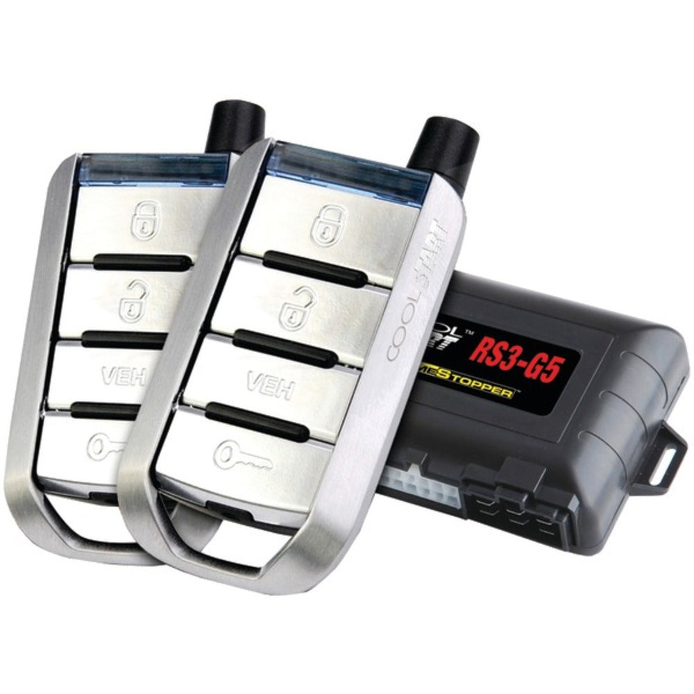 CrimeStopper(TM) RS3-G5 Cool-Start(TM) 1-Way 4-Button Remote-Start & K
