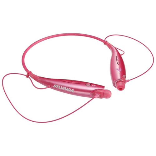 SYLVANIA SBT129-C-PINK Bluetooth Sports Headphones with Microphone (Pi