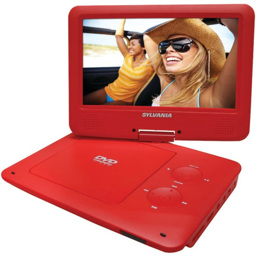 SYLVANIA(R) SDVD9020B-RED 9 Portable DVD Players with 5-Hour Battery (
