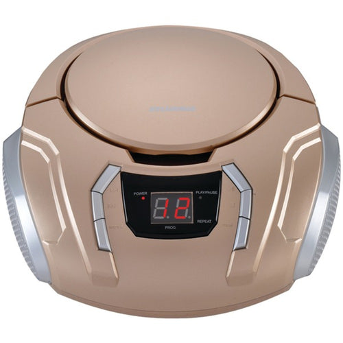 SYLVANIA(R) SRCD261-B-CHAMPAGNE Portable CD Player with AM/FM Radio (C