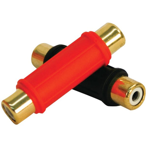 DB Link BF103 Plastic-Grip Gold Barrel Connectors, 2 pk (Female/Female