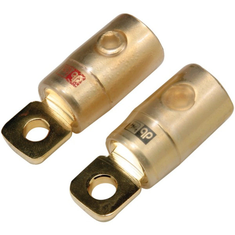 DB Link RTG0 5/16 Gold Ring Terminals, 2 pk (0 Gauge)