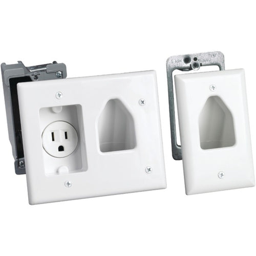 DataComm Electronics 50-3321-WH-KIT Flat Panel TV Cable Organizer Remo