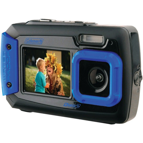 Coleman(R) 2V9WP-BL 20.0-Megapixel Duo2 Dual-Screen Waterproof Digital