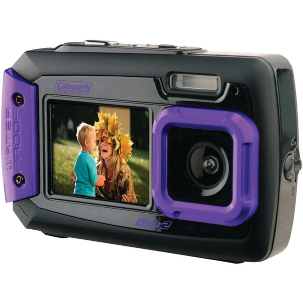 Coleman(R) 2V9WP-P 20.0-Megapixel Duo2 Dual-Screen Waterproof Digital