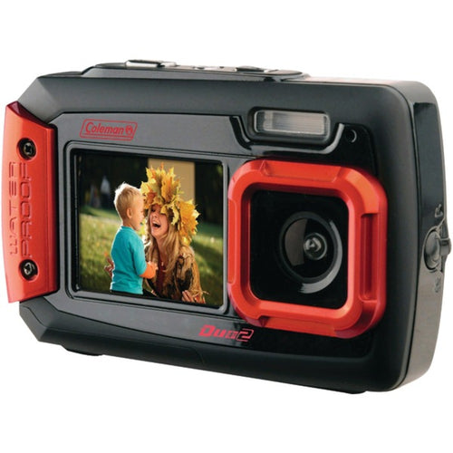 Coleman(R) 2V9WP-R 20.0-Megapixel Duo2 Dual-Screen Waterproof Digital