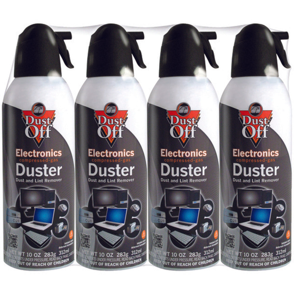 Dust-Off(R) DPSXL4A 10oz Electronics Dusters, 4 pk