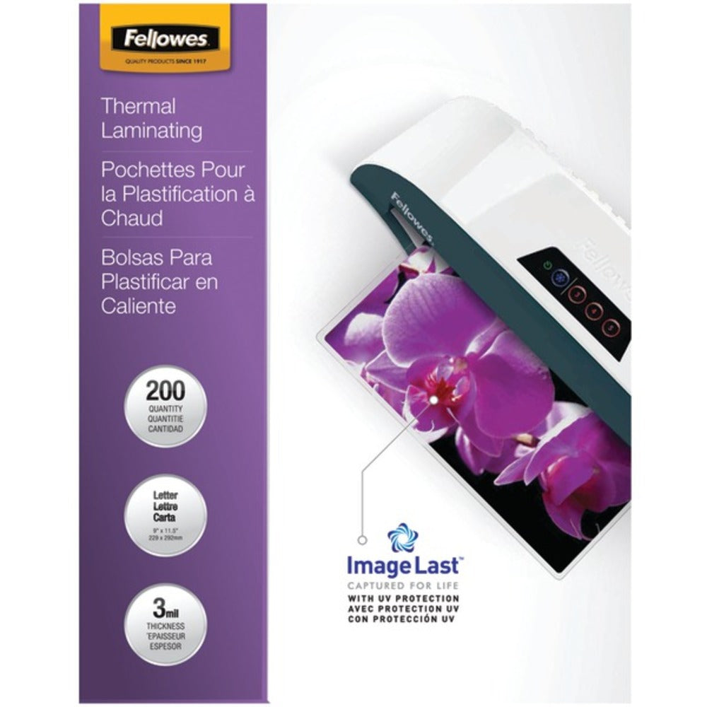 Fellowes(R) 5244101 ImageLast(TM) Laminating Pouches, Letter, 200 pk