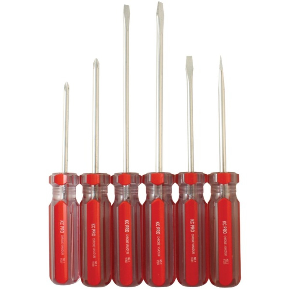 KC 97214 6-Piece Chrome Vanadium Screwdriver