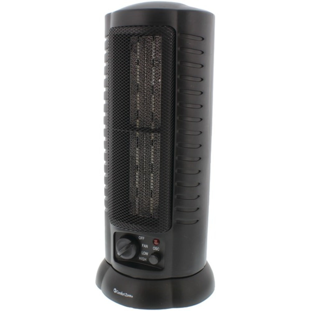 Comfort Zone(R) CZ488 Oscillating Ceramic Tower Heater/Fan