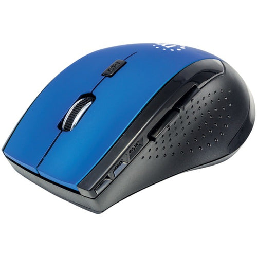 Manhattan(R) 179294 Curve Wireless Optical Mouse (Blue/Black)
