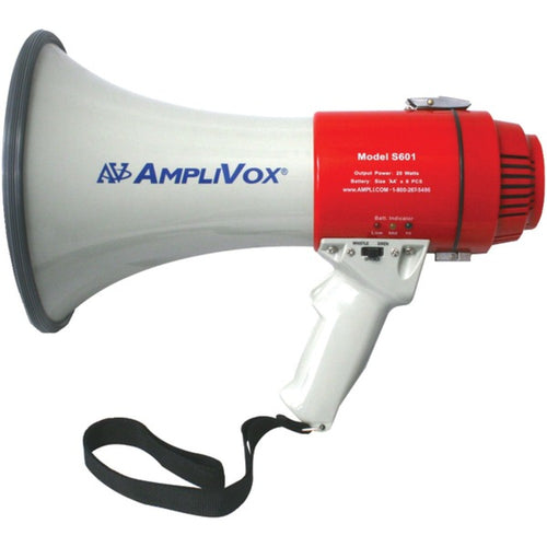 AmpliVox(R) S601R Mity-Meg 15-Watt Megaphone (Li-Ion Compatible)