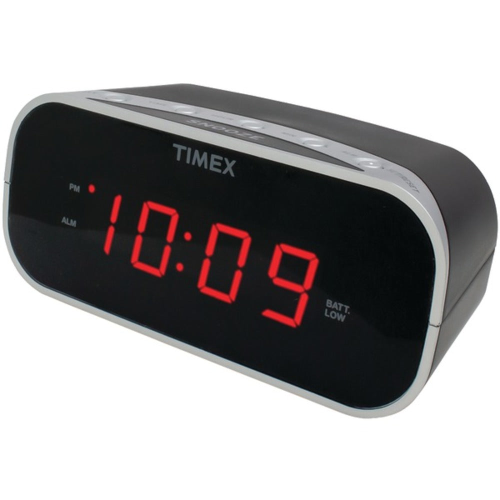 Timex(R) Audio T121B Alarm Clock with .7 Red Display (Black)