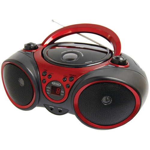 JENSEN(R) CD-490 Portable Stereo CD Player with AM/FM Stereo Radio