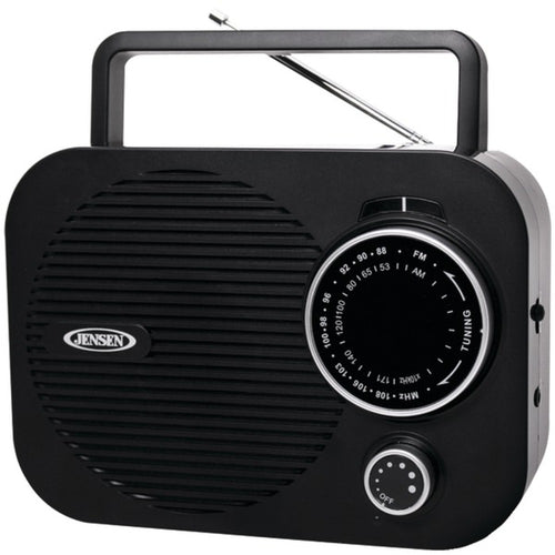 JENSEN(R) MR-550-BK Portable AM/FM Radio (Black)