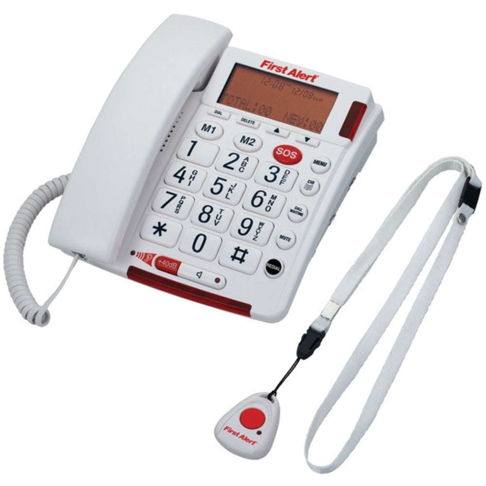 First Alert(R) SFA3800 Big-Button Corded Telephone with Emergency Key