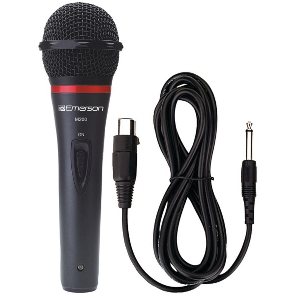 Karaoke USA M200 Professional Dynamic Microphone with Durable Metal Ca