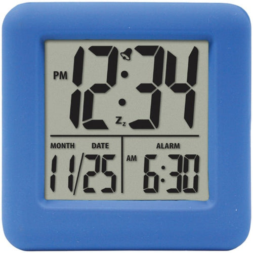 Equity(R) by La Crosse 70905 Soft Cube LCD Alarm Clock (Blue)