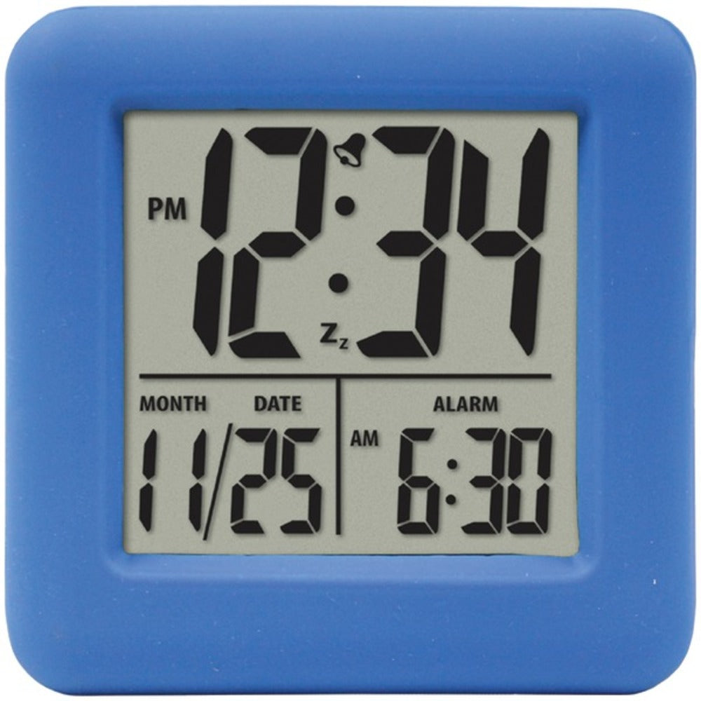 Equity(R) by La Crosse 70905 Soft Cube LCD Alarm Clock (Blue)