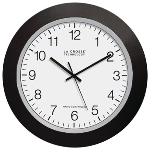 La Crosse Technology(R) WT-3129B 12 Black Atomic Wall Clock