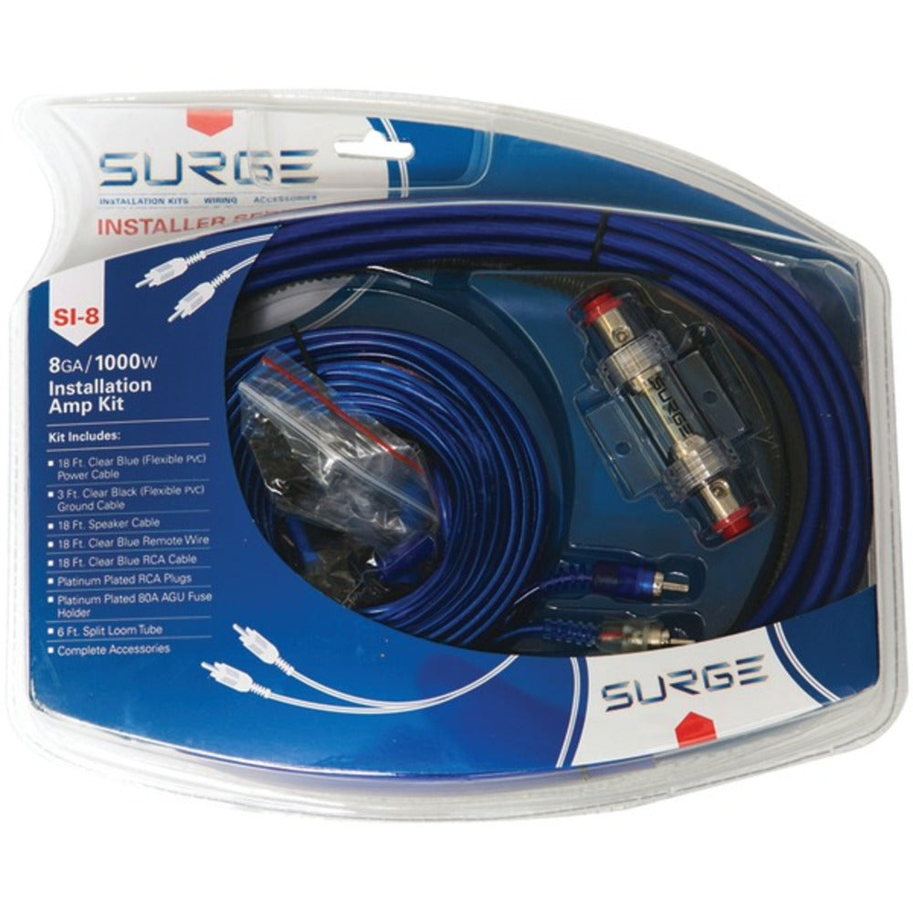 Surge SI-8 Installer Series Amp Installation Kit (8 Gauge, 1,000 Watts