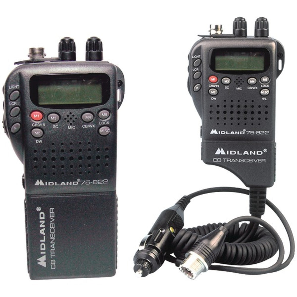 Midland(R) 75-822 Handheld 40-Channel CB Radio with Weather/All-Hazard