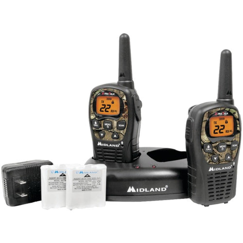 Midland(R) LXT535VP3 24-Mile Camo GMRS Radio Pair Value Pack with Drop