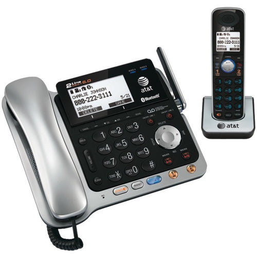 AT&T TL86109 DECT 6.0 2-Line Connect to Cell Corded/Cordless Bluetooth