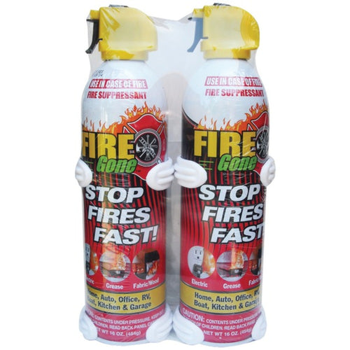 Fire Gone(R) 2-FG-7209 Fire Suppressants with Bracket, 2 pk