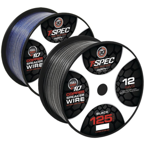 T>Spec(R) V10SW12125-BK v10 SERIES Speaker Wire (125ft, 12 Gauge)