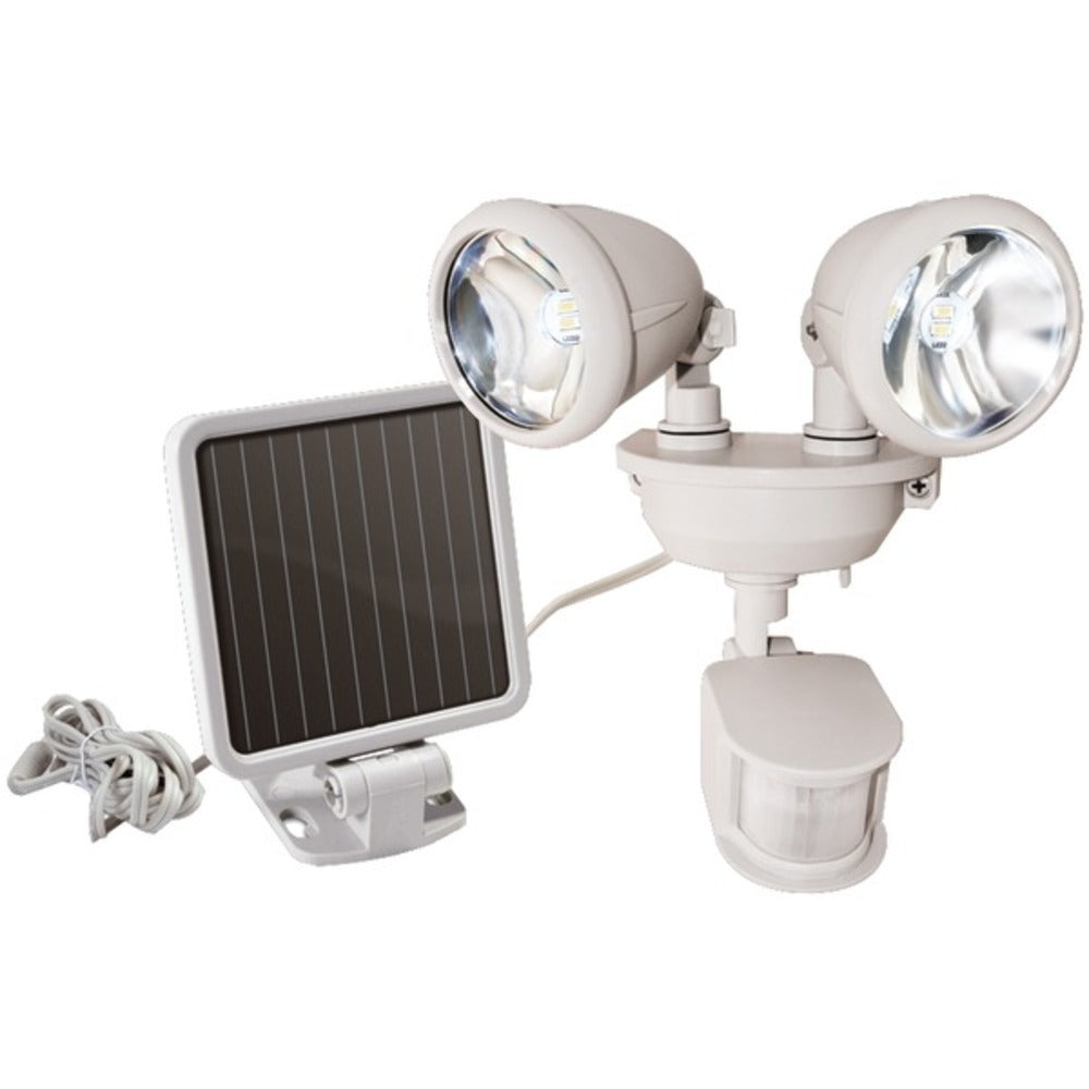 MAXSA(R) Innovations 44218 Dual-Head Solar Spotlight (Off White)