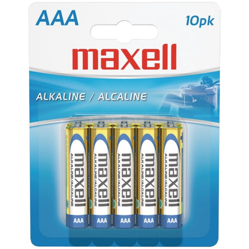 Maxell(R) 723810 - LR0310BP Alkaline Batteries (AAA; 10 pk; Carded)