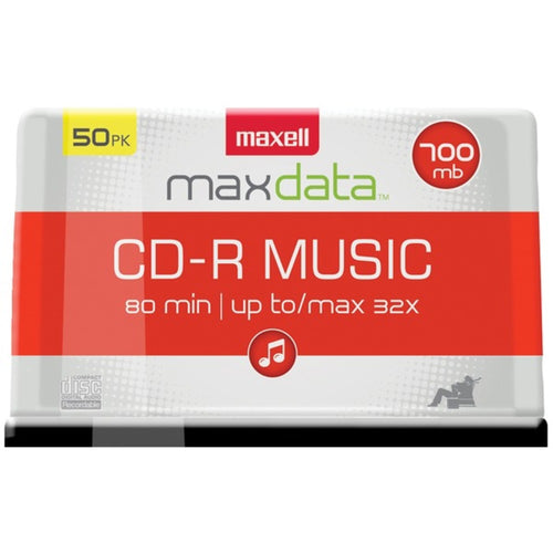 Maxell(R) 625156 - CDR80MU50PK 80-Minute Music CD-Rs (50-ct Spindle)